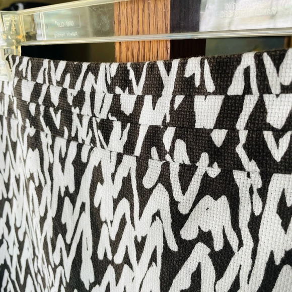 LOFT women’s textured contemporary abstract pencil skirt SZ 10 black white - Picture 4 of 10